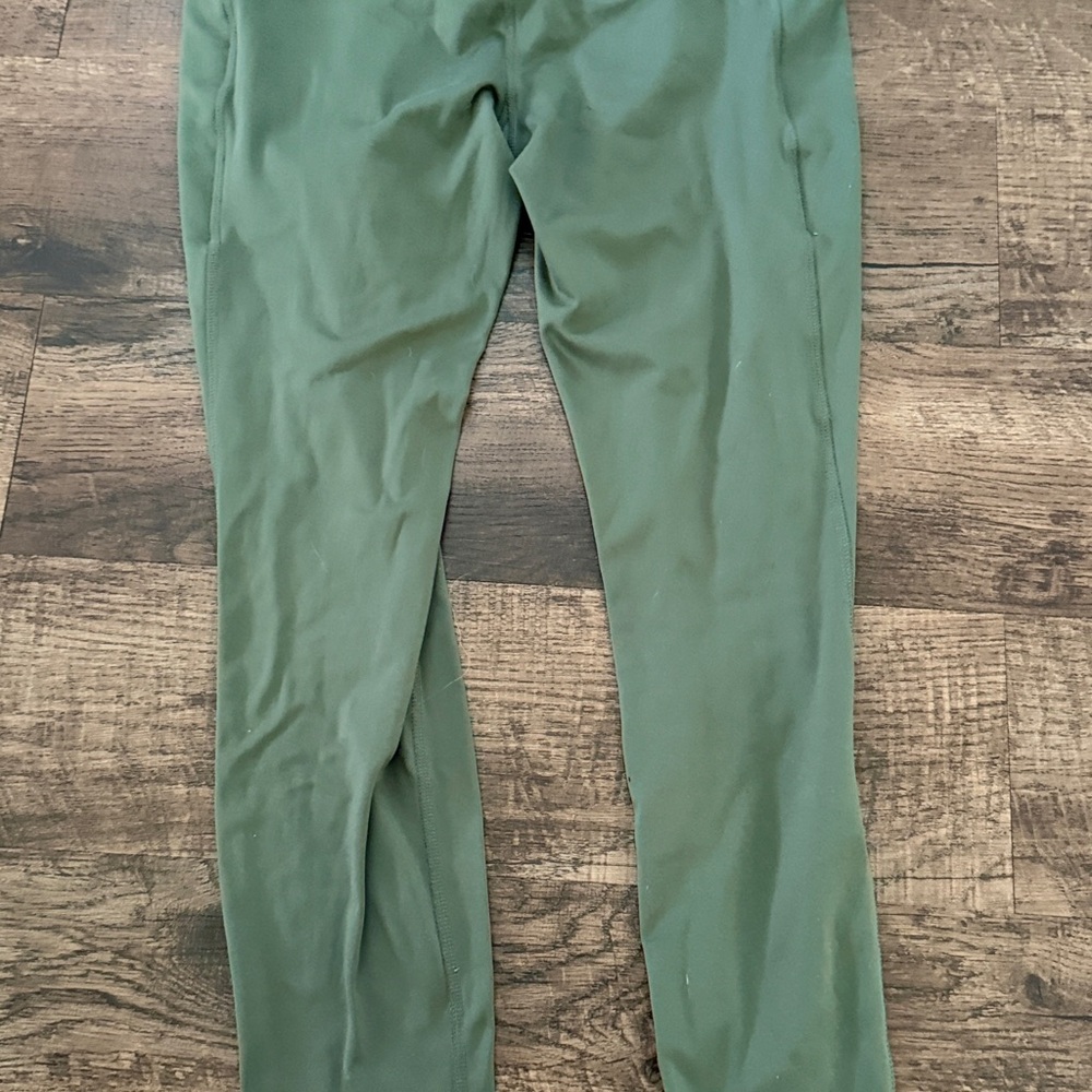 All in Motion Green Leggings with Moisture-Wicking Fabric